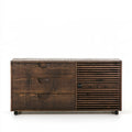 Mobile contenitore in legno, colore marrone scuro
